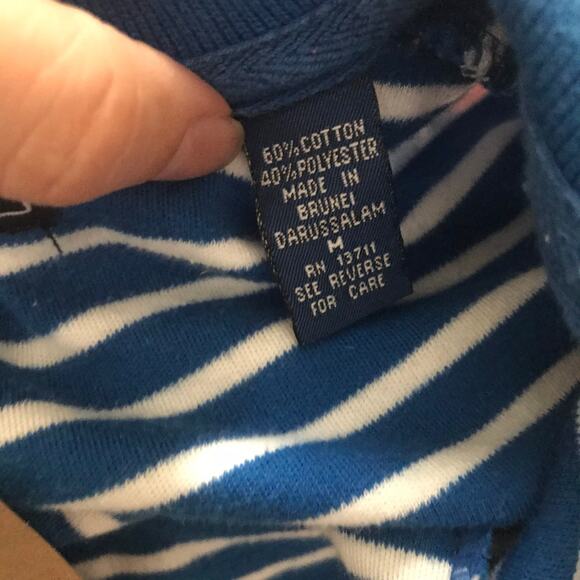 Vintage 80s Striped Blouse, Karen Scott Top, Large Short Sleeve 80s Plus Sized - Picture 8 of 14